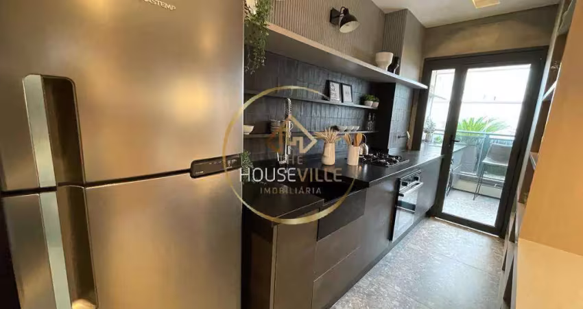 Apartamento 1 dormitório ( 1 suíte), 45m², quadria rdc, aquarius, sjc.