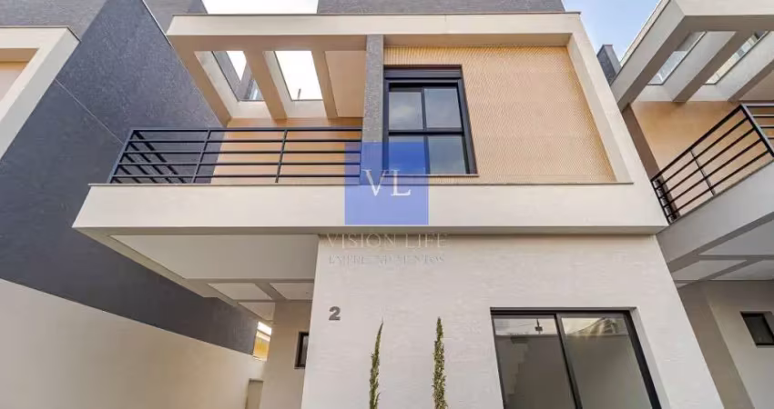 Sobrados tríplex de alto padrão em condomínio exclusivo no bacacheri, curitiba-pr: luxo e conforto em 167m² de área