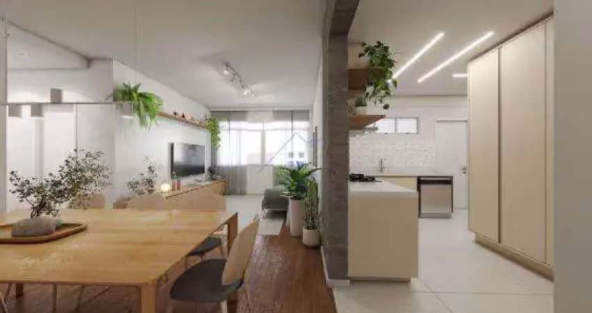 Apartamento 100,55m² em higienópolis 2 dorms sendo 1 suíte 1 vaga