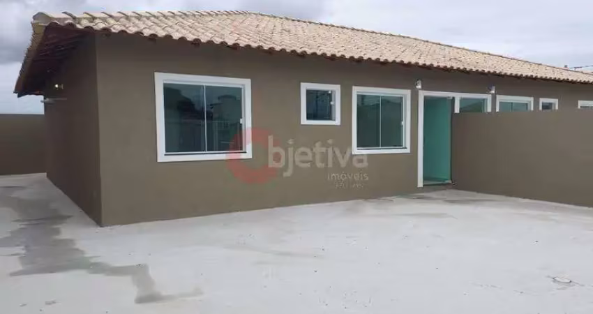 Casa térrea, 2 quartos, nova, Guriri - Cabo Frio.