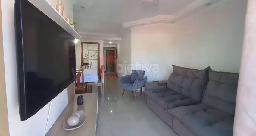 Apartamento linear, 3 quartos, mobiliado, Passagem - Cabo Frio