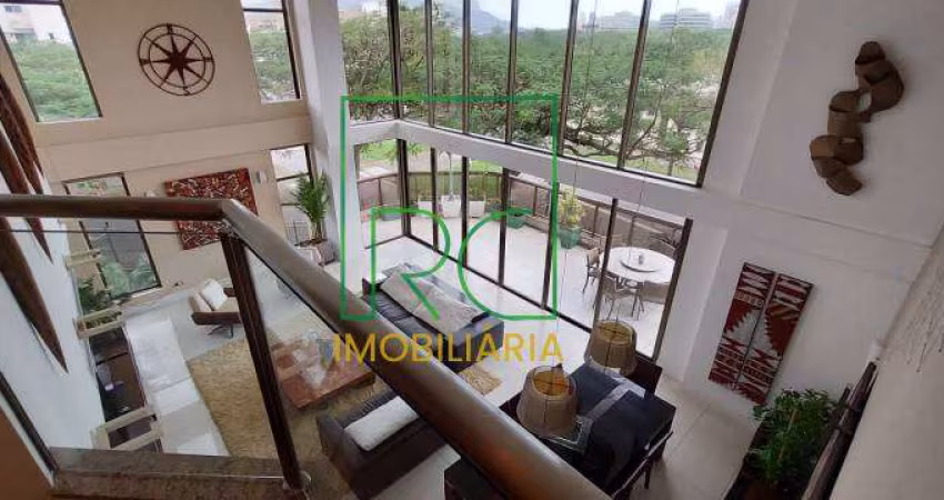 Apartamento para alugar, no condomínio península bernini,  em rio de janeiro, barra da tijuca, com 4 quartos, 266m²