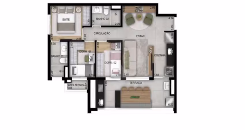 Apartamento com 3 quartos à venda na Rua Jaguariaiva, 20, Vila Guilhermina, São Paulo