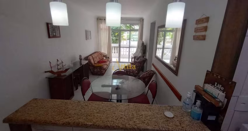 Apto 2 dorms., sacada, 1 vaga, Enseada