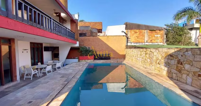 Sobrado 5 suítes, piscina, churrasq., 50mts praia enseada