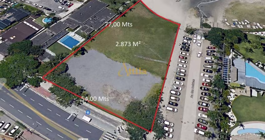 Terreno frente para o mar, 2.867m² residencial/comercial