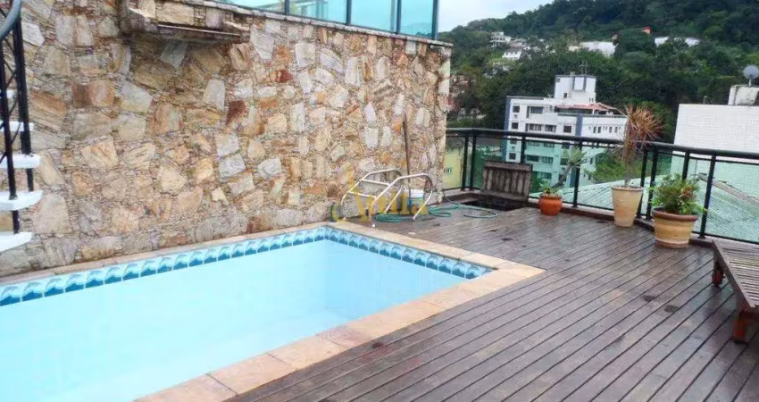 Penthouse com 3 quartos, Enseada, Guarujá - R$ 595 mil, Cod: 358