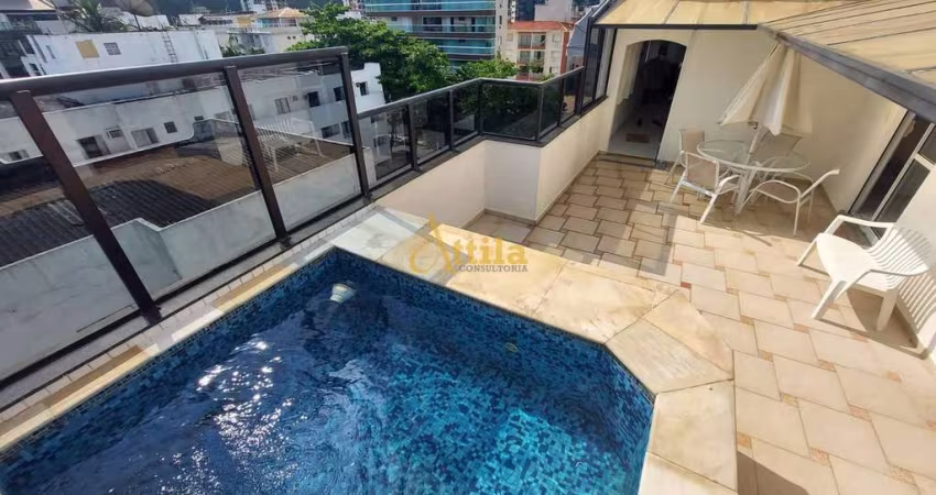 Penthouse com 3 quartos, Enseada, Guarujá - R$ 690 mil, Cod: 398