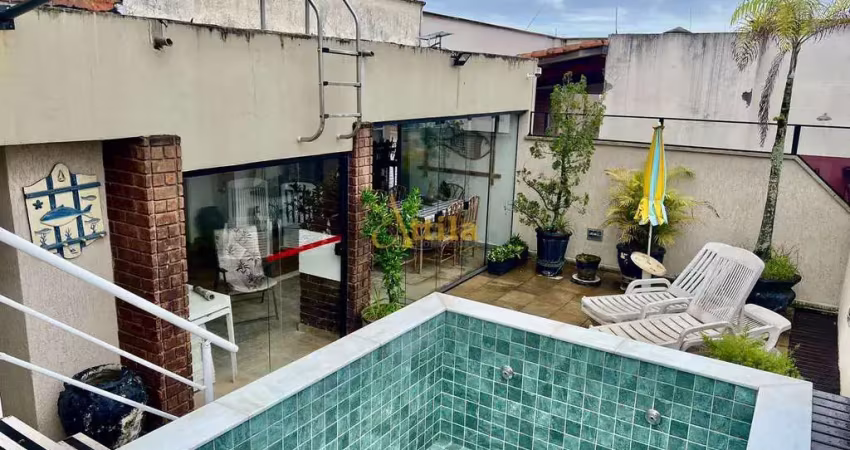 Penthouse 4 dorms., lazer completo, 1 vaga, Enseada