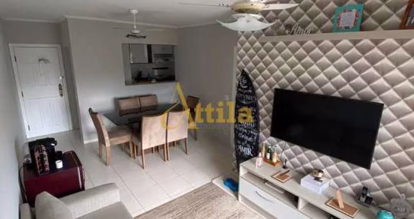 Apto reformado, 3 dorms., sacada, lazer, 1 vaga, Enseada
