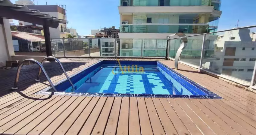 Penthouse 3 dorms., vista mar, 2 vagas, lazer, enseada
