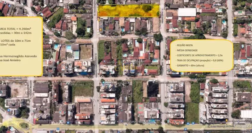 Terreno à venda na Rua Hermenegildo Azevedo, 1, Enseada, Guarujá