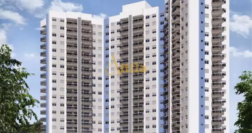 Apto 2 dorms., terraço gourmet, lazer total, fte praia enseada