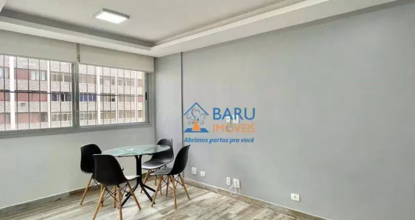 Apartamento para alugar, 42 m² por r$ 4.349,00 - higienópolis - são paulo/sp