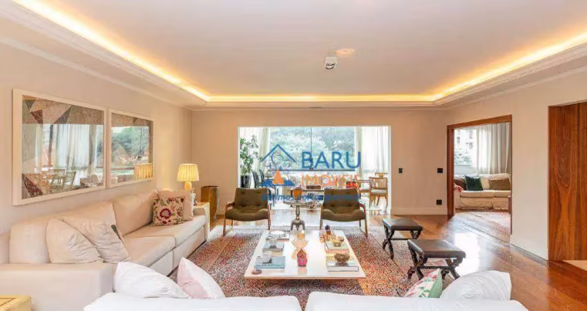 Apartamento com 3 dormitórios à venda, 330 m² por r$ 3.750.000,00 - indianópolis - são paulo/sp