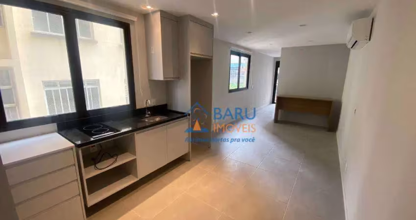 Studio com 1 dormitório, 44 m² - venda por r$ 520.000,00 ou aluguel por r$ 5.014,15/mês - santa cecília - são paulo/sp