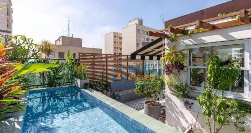Cobertura com 2 dormitórios à venda, 159 m² por r$ 3.000.000,00 - higienópolis - são paulo/sp