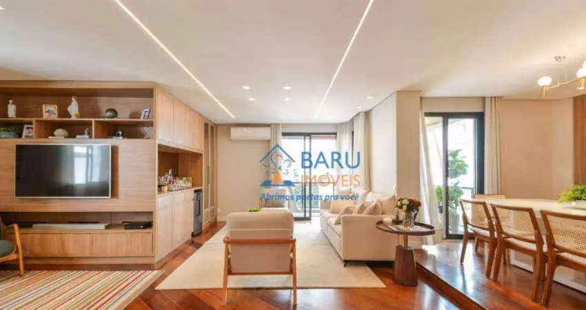 Apartamento com 3 dormitórios à venda, 180 m² por r$ 2.220.000,00 - perdizes - são paulo/sp
