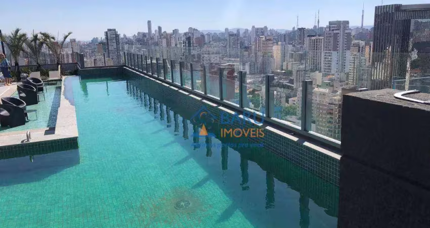 Apartamento com 1 dormitório à venda, 30 m² - pinheiros - são paulo/sp