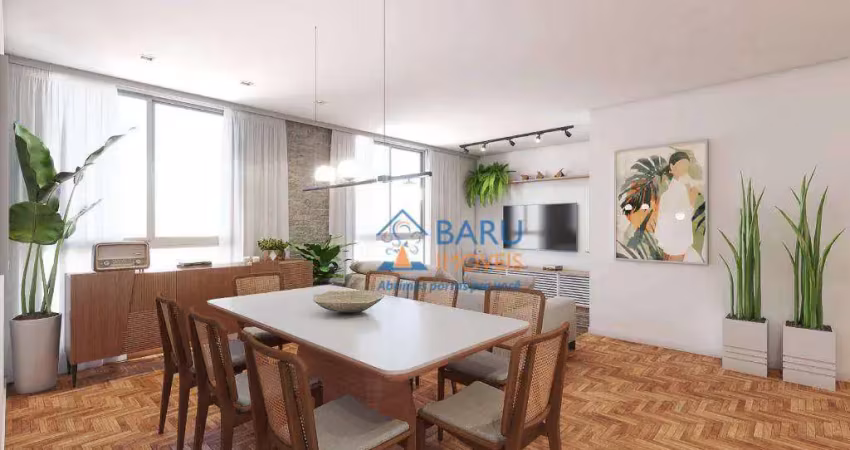 Apartamento com 3 dormitórios à venda, 186 m² por r$ 1.555.000,00 - paraíso - são paulo/sp