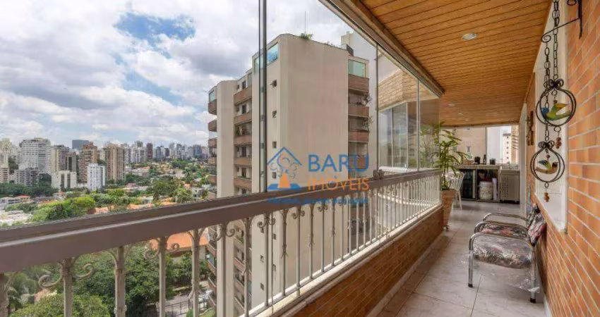 Apartamento com 4 dormitórios à venda, 380 m² por r$ 3.850.000 - perdizes - são paulo/sp