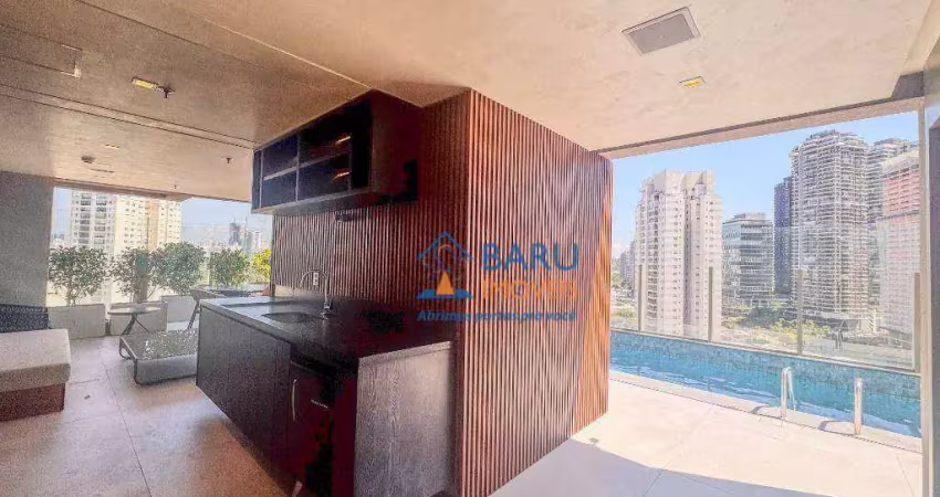 Studio com 1 dormitório para alugar, 21 m² por r$ 3.850/mês - santo amaro - são paulo/sp