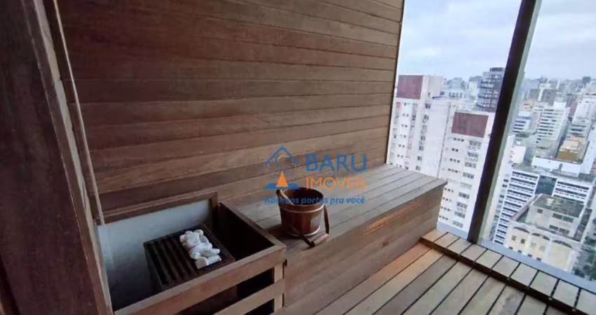 Studio com 1 dormitório, 22 m² - venda por r$ 600.000,00 ou aluguel por r$ 4.320,01/mês - jardim américa - são paulo/sp