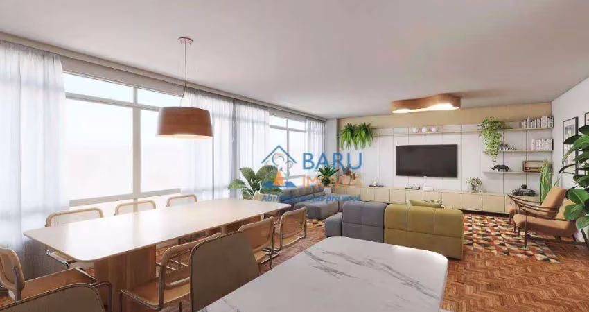 Apartamento com 3 dormitórios à venda, 143 m² por r$ 2.075.000,00 - higienópolis - são paulo/sp