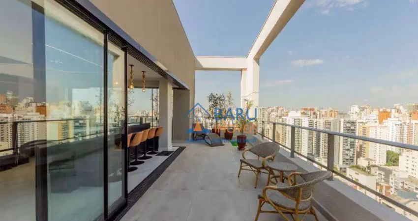 Cobertura com 2 dormitórios à venda, 185 m² por r$ 3.300.000 - perdizes - são paulo/sp