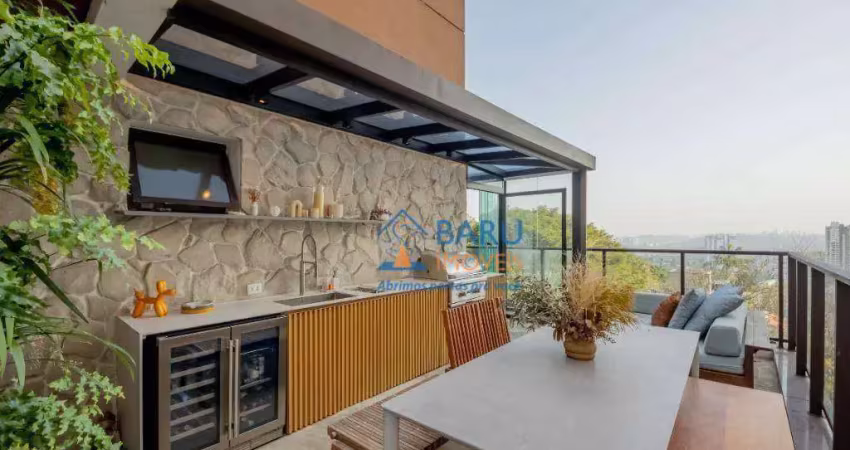 Apartamento garden com 2 dormitórios à venda, 105 m² por r$ 2.350.000 - vila madalena - são paulo/sp