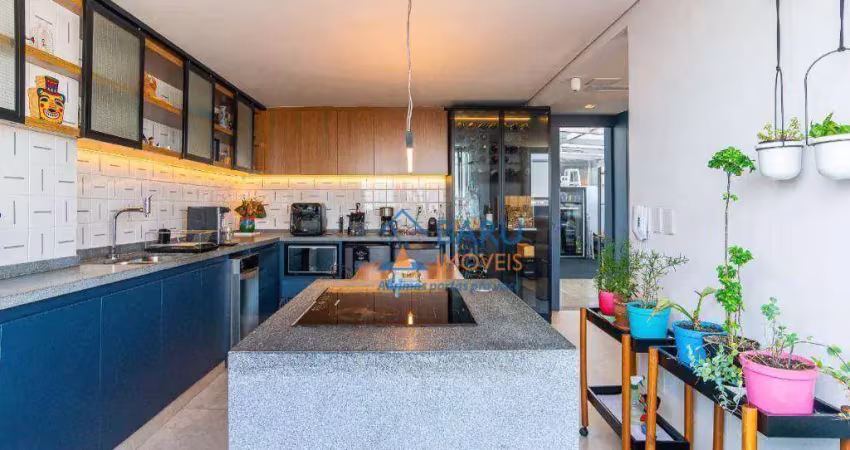 Cobertura com 3 dormitórios à venda, 161 m² por r$ 1.950.000,00 - jardim da glória - são paulo/sp