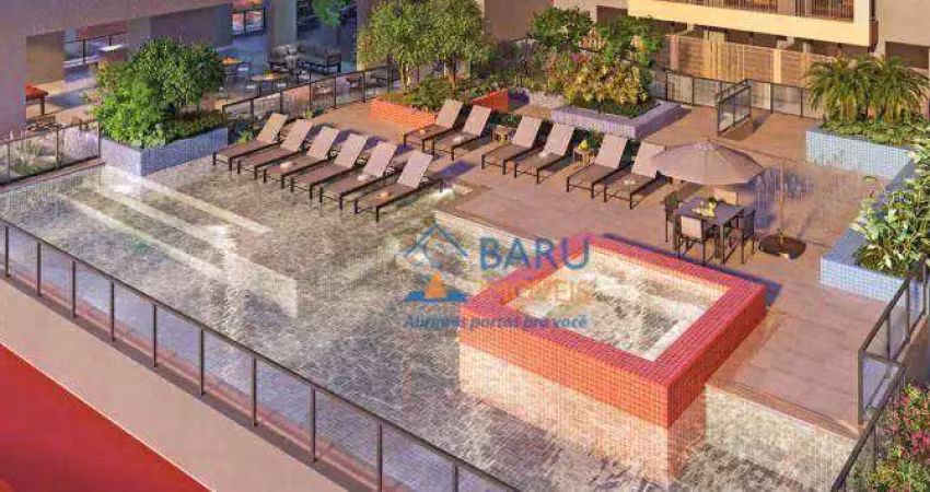 Apartamento com 1 dormitório à venda, 30 m² por r$ 442.233 - brooklin - são paulo/sp