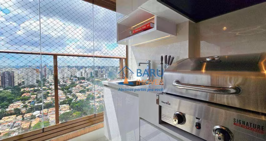 Apartamento à venda, 147 m² por r$ 3.700.000,00 - brooklin - são paulo/sp