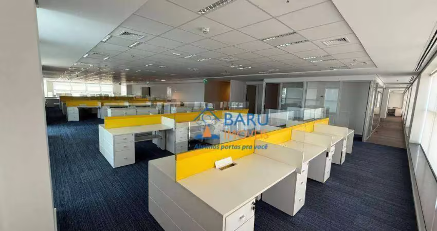 Andar corporativo para alugar, 1311 m² por r$ 232.450,00/mês - brooklin - são paulo/sp