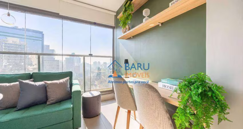 Studio com 1 dormitório para alugar, 31 m² por r$ 4.600,00/mês - higienópolis - são paulo/sp
