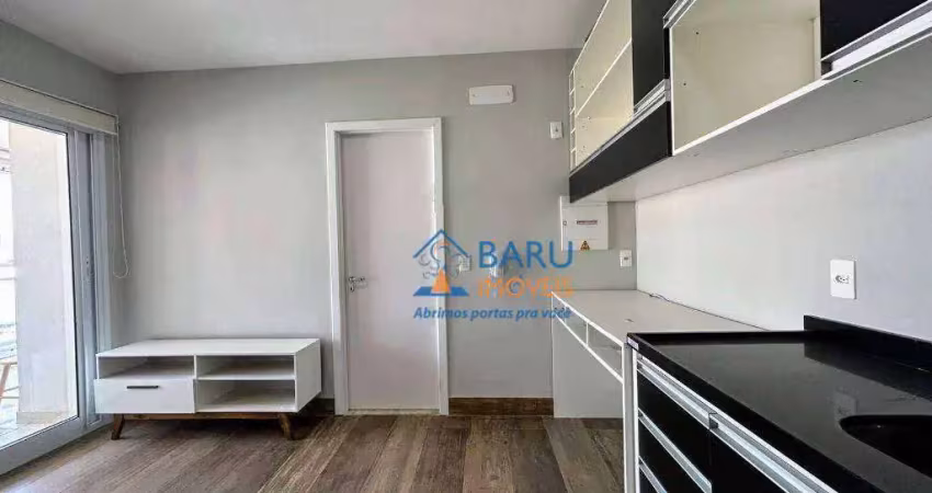 Apartamento com 1 dormitório e 1 vaga, 36 m² - à venda por r$ 490.000 ou aluguel por r$ 3.420/total mensal - santa cecília - são paulo/sp