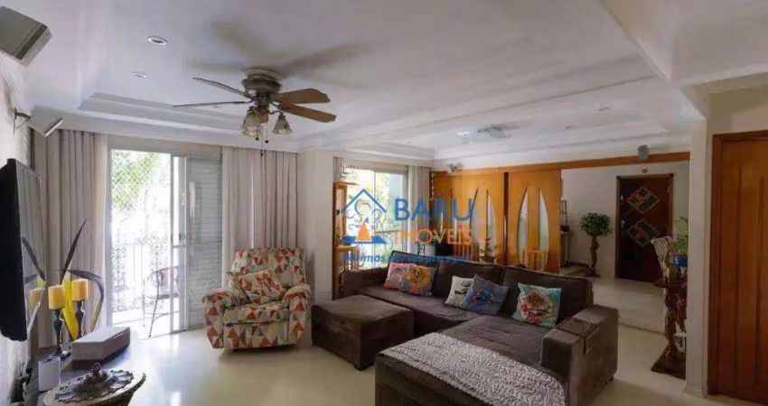 Apartamento com 3 dormitórios à venda, 173 m² - campo belo - são paulo/sp