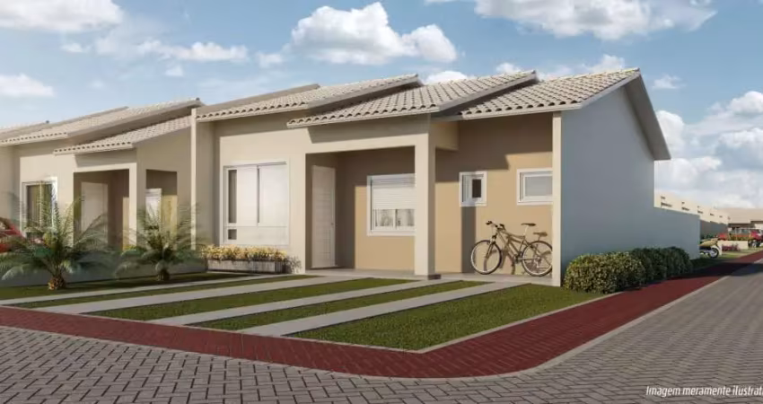 Casa com 2 dormitórios à venda, 55 m² por r$ 315.000,00 - villaggio blu - cachoeirinha/rs