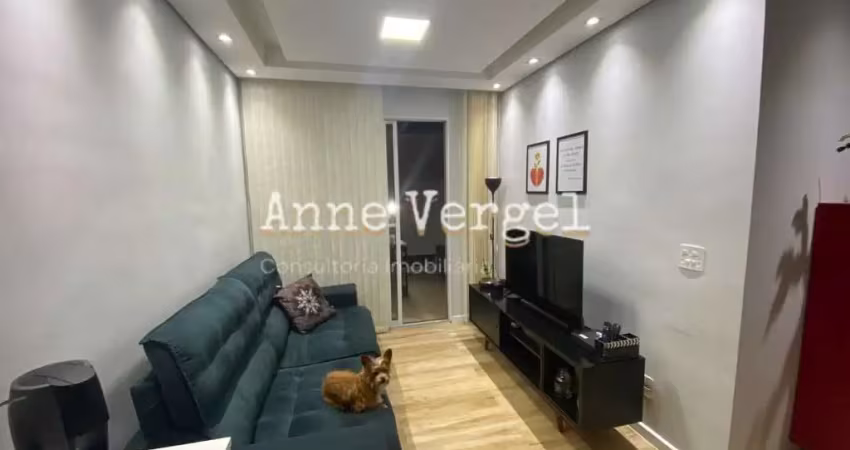 Apartamento 2 quartos com varanda à venda em cotia com 1 vaga de carro 59m2 atrás do colégio adventista com móveis planejados