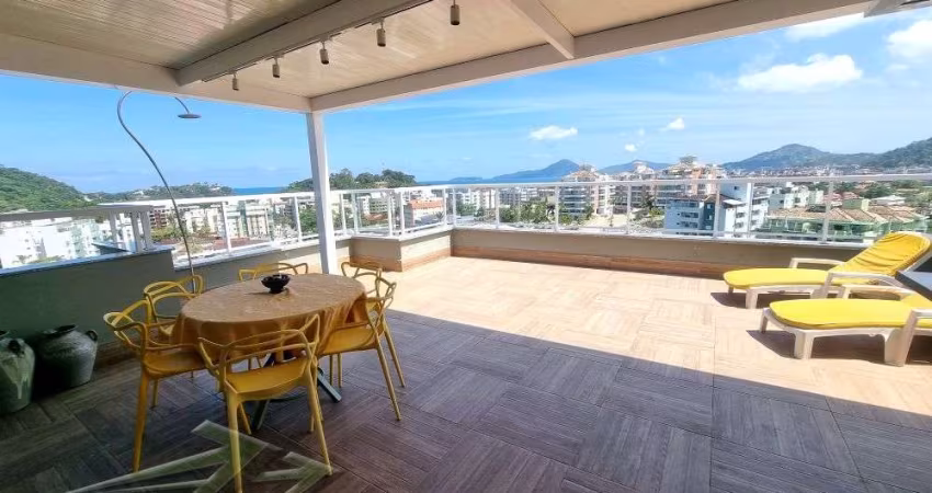 Ubatuba, Itagua - cobertura duplex com 03 dormitórios sendo 02 suítes com vista para o mar da praia grande e Itagua.
