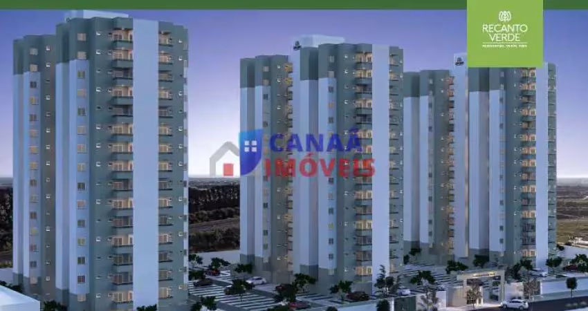 Recanto verde - recanto verde apartamento novo 2 quartos c/ suíte, sacada, elevador e lazer na  região novo mundo c/ documentos grátis* entrada em 40x