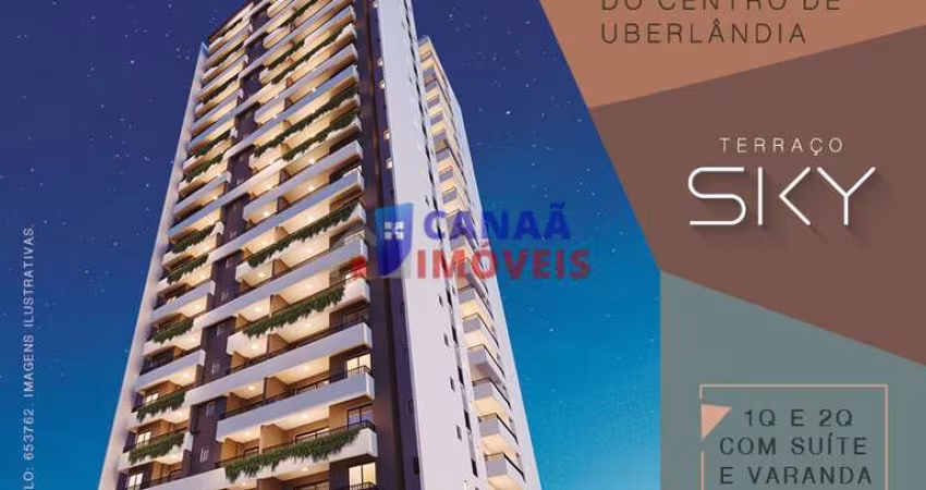 Terraço Sky - Apartamento 2 quartos  c/ 1 suíte no centro *Terraço Sky*