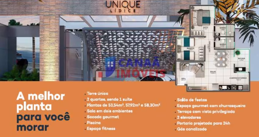 Unique Lídice - Unique Lídice Apartamentos 2 quartos c/ suíte na região central - entrada parcelada em 40x