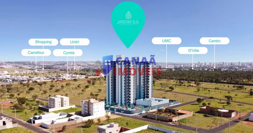 Jardim Sul Residencial Opção - Invista na zona sul! apartamentos 2 quartos 1 suíte, sacada, elevador  c/ entrada parcelada