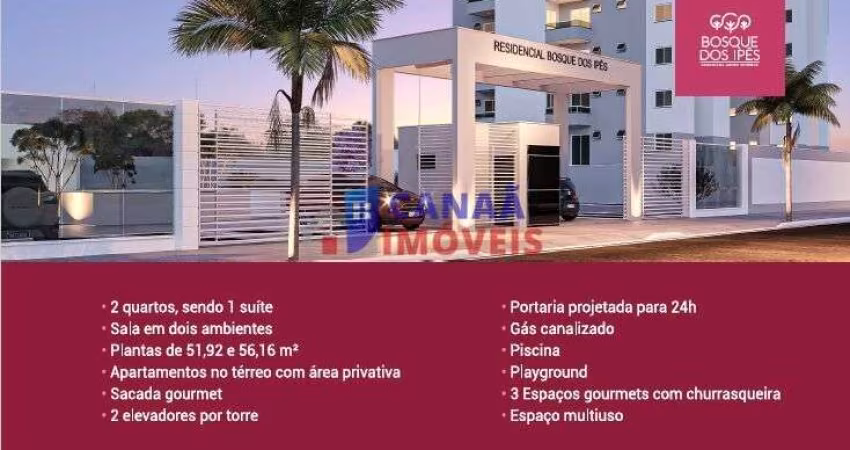 Bosque dos Ipês - Bosque dos Ipês apartamentos 2 quartos 1 suíte Jardim  Botânico c/ documentos grátis*