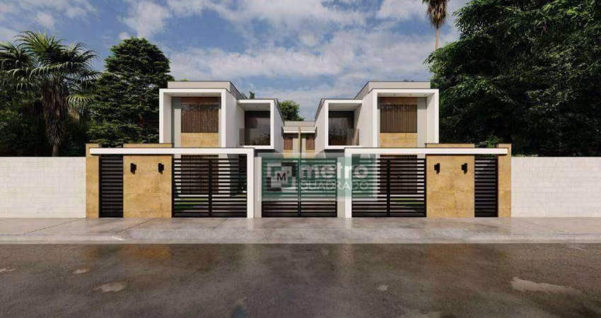 Casa Linear 2 quartos, sendo 1 suíte