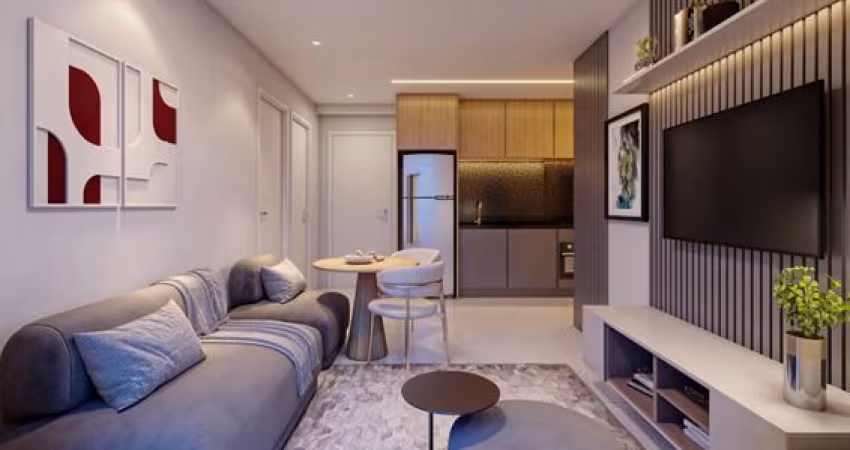 Apartamento a venda 1 quarto com varanda 45m² a 200 metros do metrô Adolfo Pinheiros