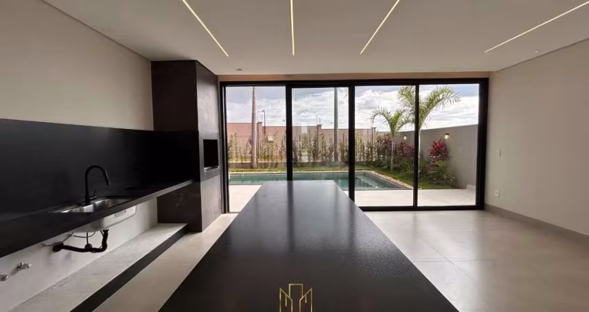 Casa de alto padrão no Condomínio Tamboré à venda em Uberlândia-MG: 4 quartos, 3 suítes, 2 salas, 4 banheiros, 4 vagas, 269,31 m².