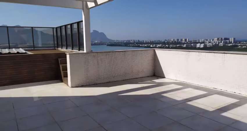 Cobertura 5 quartos pronta para morar ilha pura vista lagoa.