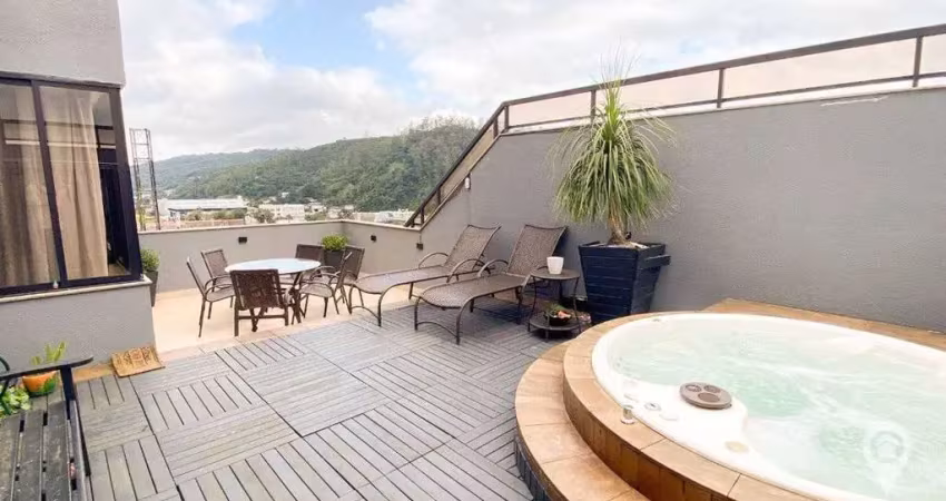 Cobertura duplex 3 suítes e 3 vagas na ponta aguda!